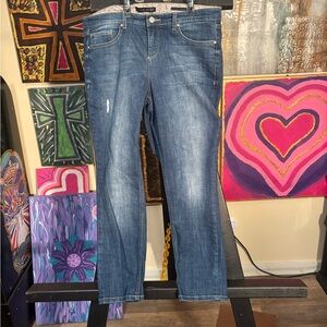 Code Bleu Women's Straight Leg Jeans - Deep Blue